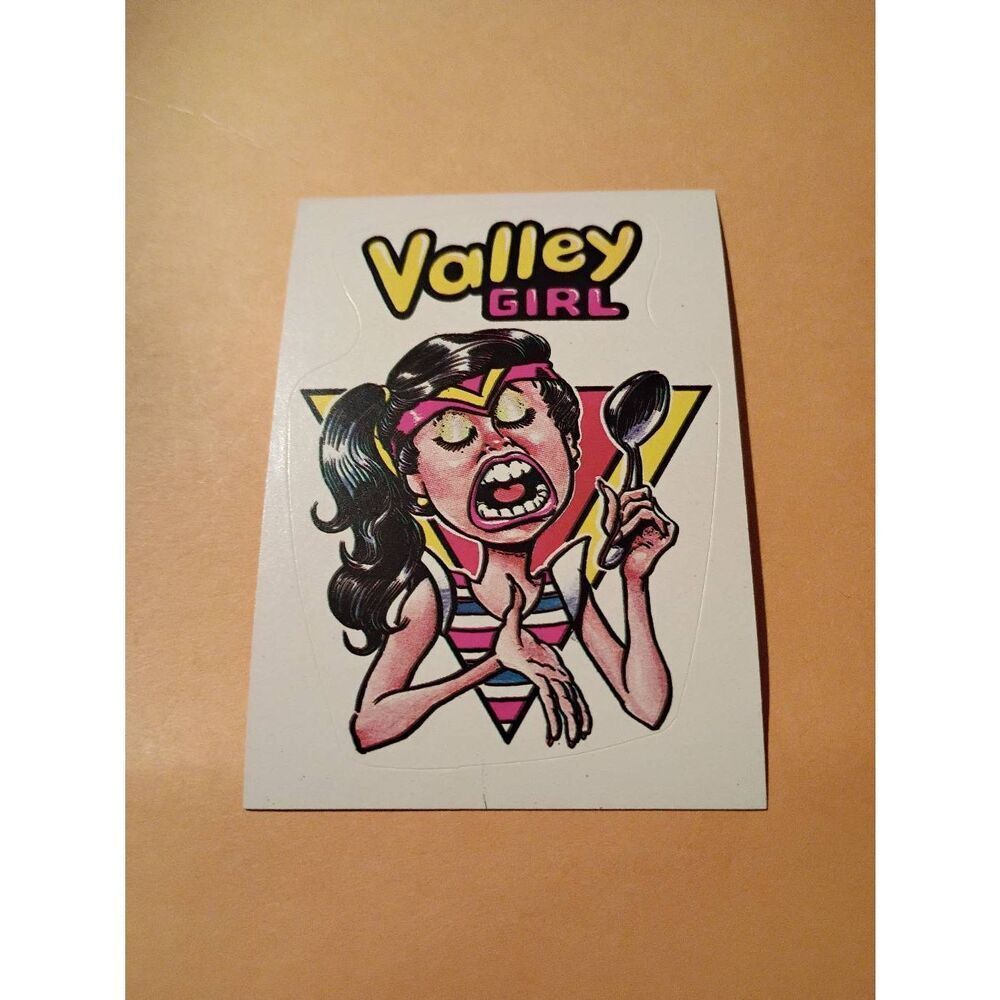 1983 General Mills Zero Heros Trading Card Sticker Card Vintage #41 Valley Girl
